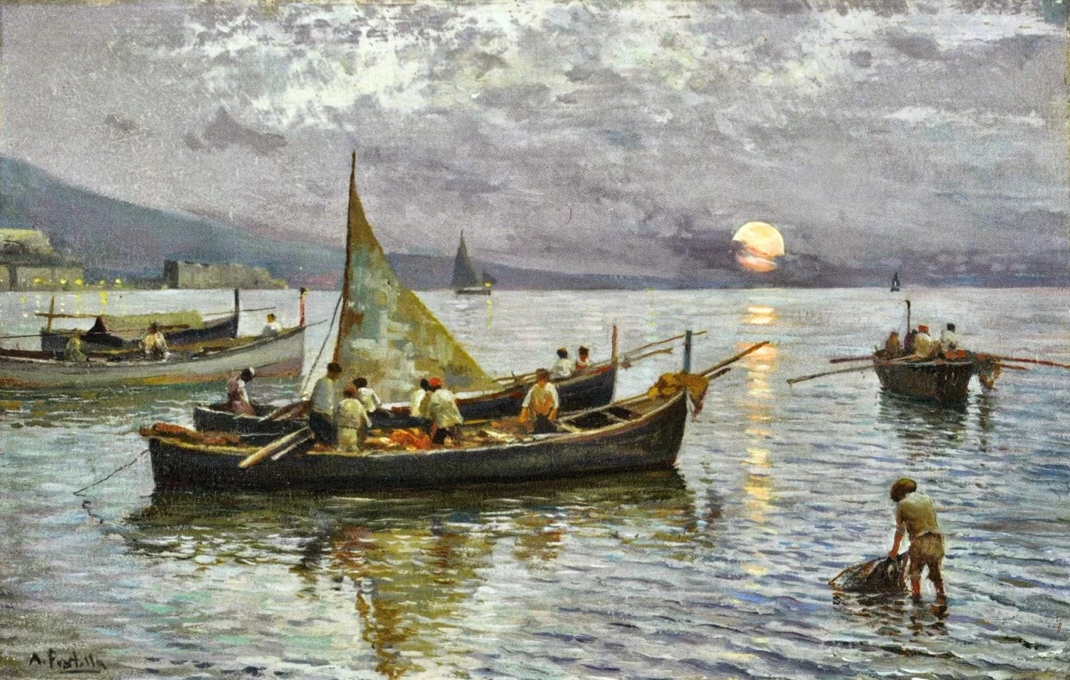  169-Barche al tramonto 